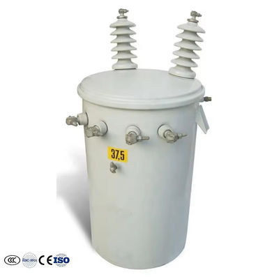 Vật liệu cuộn nhôm / đồng 14,4 kv100 kVA Máy biến áp điện pha đơn giảm lỗ