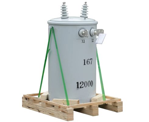 10 kVA 500 kVA Máy biến áp gắn cột hình trụ cho hệ thống phân phối điện