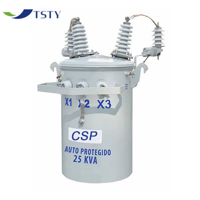 Bộ biến áp chứa dầu - Bảo đảm 60Hz 23kV 230V / 460V 50kVA Bộ biến áp gắn cột pha đơn